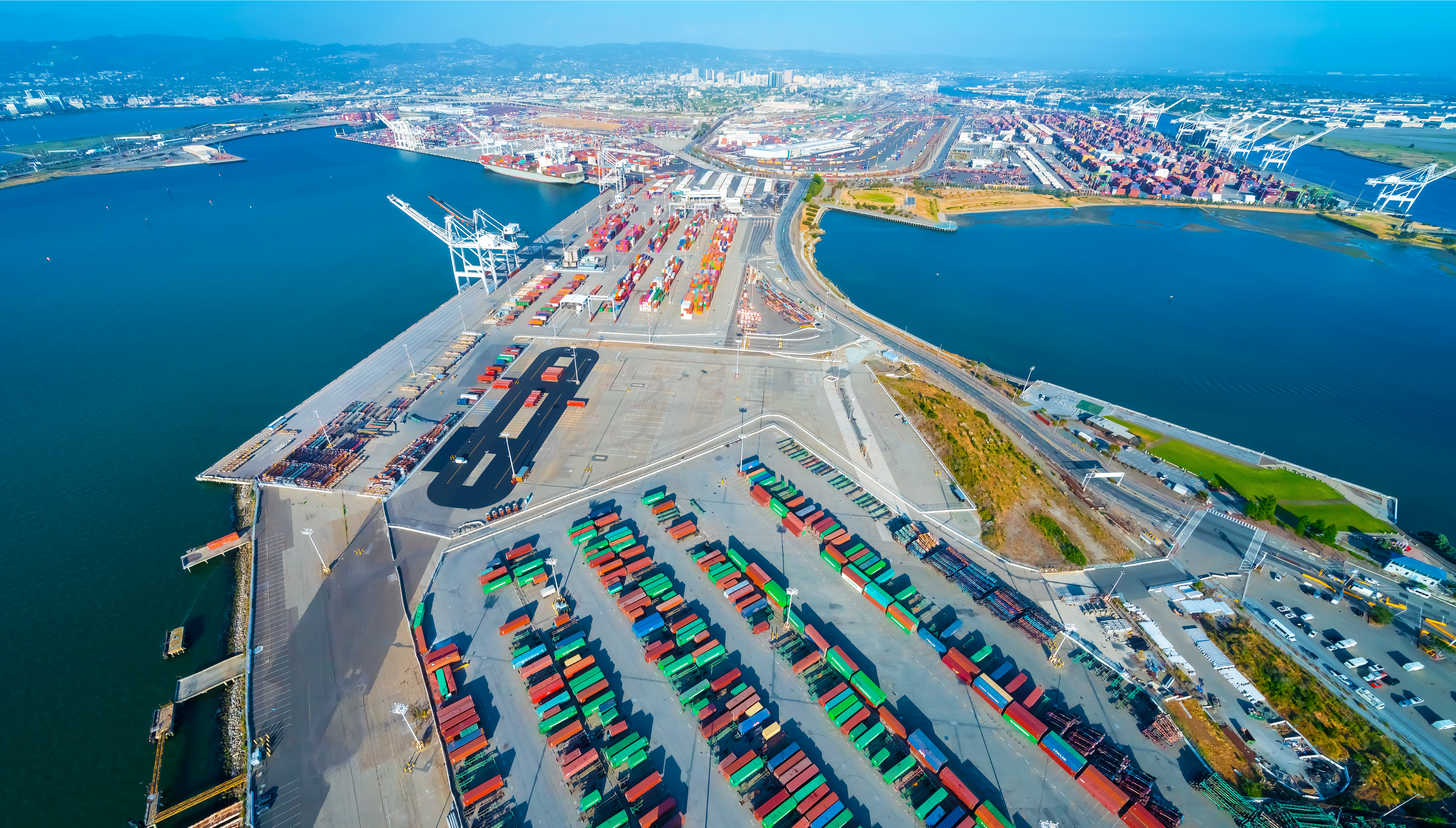 Port of Oakland Drone View